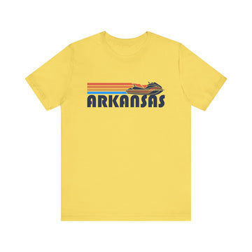 Buy maize-yellow Arkansas T Shirt - Retro Jetski PWC Graphic Arkansas Tee