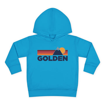 Buy turquoise Golden, Colorado Toddler Hoodie - Unisex Mountain Golden Pullover Sweatshirt, Kids Hooded Jumper, Colorado Souvenir