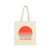 Maine Cotton Canvas Maine Tote Bag - Retro 80s