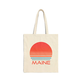 Maine Cotton Canvas Maine Tote Bag - Retro 80s