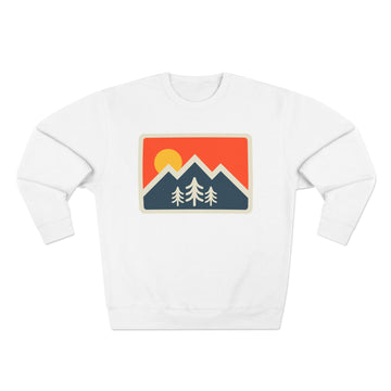 Buy white Premium Colorado Sweatshirt - Unisex Mountain Sweatshirt