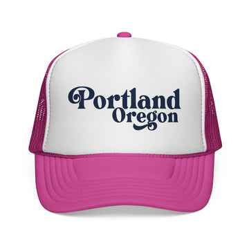 Buy pink Portland, Oregon Retro Trucker Hat