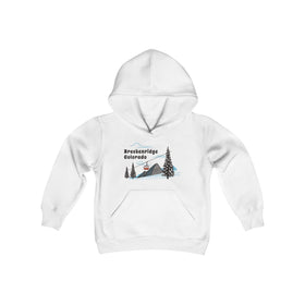 Retro Breckenridge, Colorado Youth Hoodie - Mountain Breckenridge, Colorado Kids Sweatshirt, Cute Breckenridge, Colorado Children's Pullover