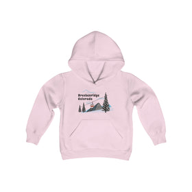 Retro Breckenridge, Colorado Youth Hoodie - Mountain Breckenridge, Colorado Kids Sweatshirt, Cute Breckenridge, Colorado Children's Pullover