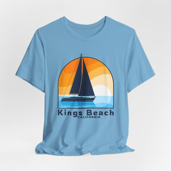 Kings Beach, California T Shirt - Sailboat Tee