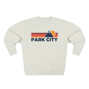 Premium Park City, Utah Mountain Lines Graphic Sweatshirt