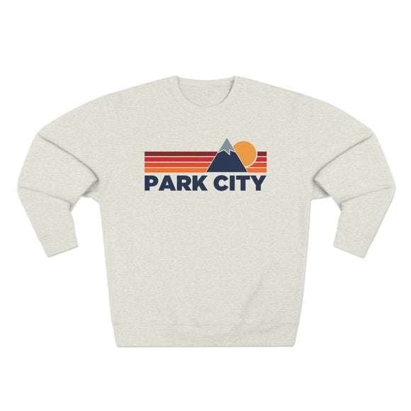 Premium Park City, Utah Mountain Lines Graphic Sweatshirt
