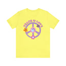 Peace and Love Tee - Unisex Jersey Fun Boho T-shirt-6