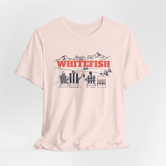 Whitefish, Montana Après-ski T-Shirt - Vintage Mountain Graphic Tee