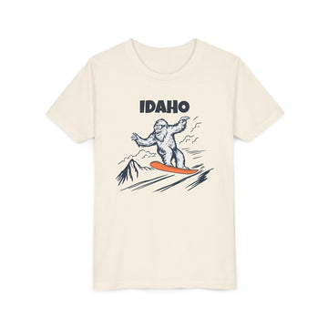 Idaho Yeti Snowboard Youth Tee - Kids Skiing Shirt