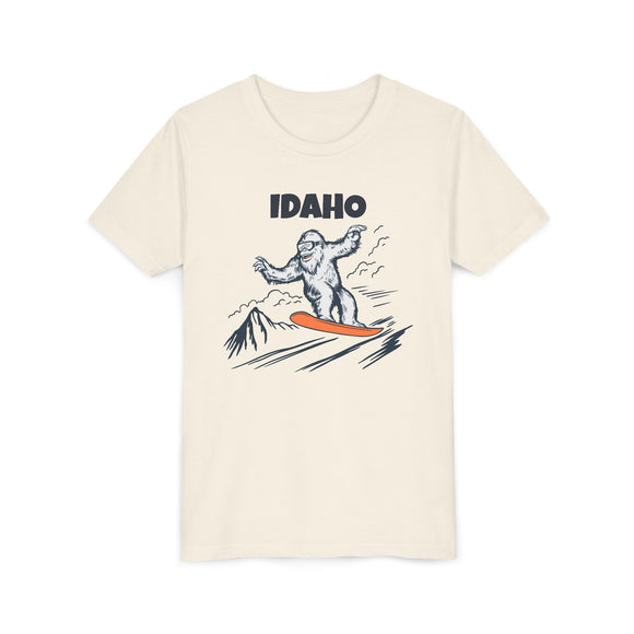 Idaho Yeti Snowboard Youth Tee - Kids Skiing Shirt