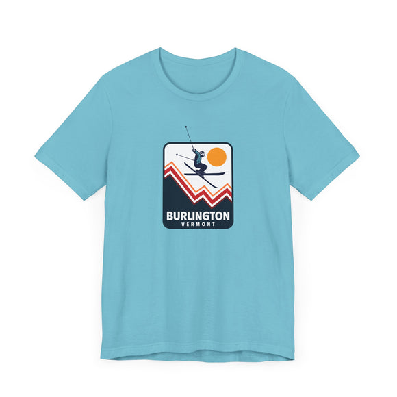 Burlington, Vermont T-Shirt - Snow Ski Jump Unisex Burlington Shirt