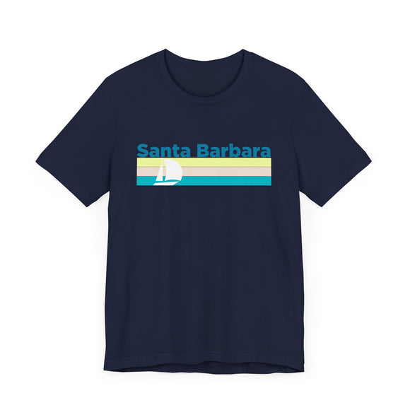 Santa Barbara, California T Shirt - Sailboat Graphic Tee