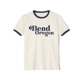 Bend, Oregon Cotton Ringer Graphic Tee - Unisex Bend T Shirt, Vintage Style Tee, Men's/Women's Tee