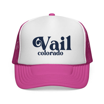 Buy pink Vail, Colorado Retro Trucker Hat