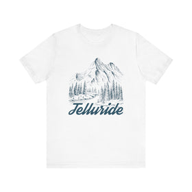 Telluride, Colorado Graphic Tee - Mountain Illustration Telluride T Shirt
