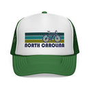 North Carolina Retro Bike Trucker Hat - Vintage Style North Carolina Cap-2