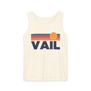 Vail, Colorado Retro Sunstripe Tank Top | Comfort Colors - 100% Cotton-2