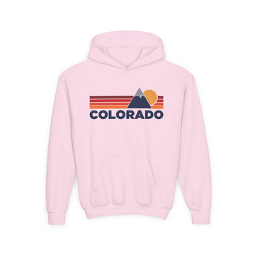 Buy light-pink Colorado Youth Hoodie Retro Mountain, Kids Pullover, Vintage Style Colorado  Sweatshirt