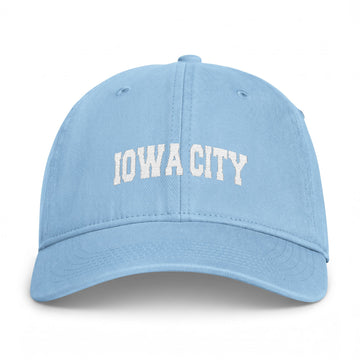 Buy hydrangea Iowa City, Iowa Washed Baseball Cap - Vintage Coastal Comfort Colors