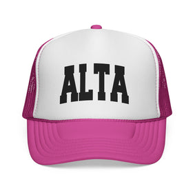 Buy pink Alta, Utah Collegiate Style Trucker Hat