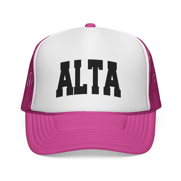 Buy pink Alta, Utah Collegiate Style Trucker Hat