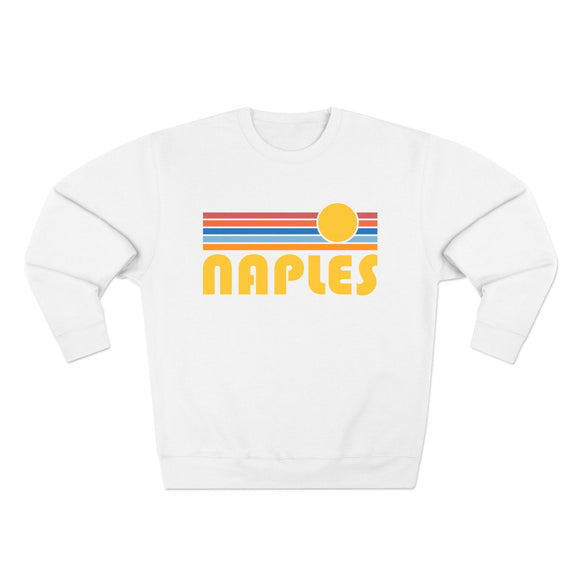 Premium Naples, Florida Retro Sun Graphic Sweatshirt