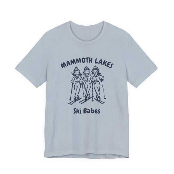 Mammoth Lakes, California Ski Babes T‑Shirt — Retro Skiing Graphic Tee