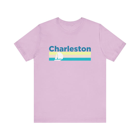 Charleston, South Carolina T Shirt - Sailboat Graphic Tee