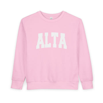 Buy pink Alta, Utah Toddler Sweatshirt - Alta Toddler Crewneck Sweatshirt