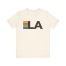 Los Angeles, California tee - LA t shirt retro stripes-1