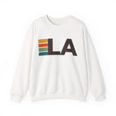 Los Angeles, California LA Retro Stripe Sweatshirt-1