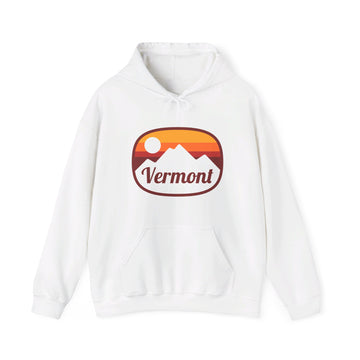 Buy white Vermont Hoodie - Retro Ombre Unisex Vermont Hoodie Sweatshirt