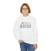 Boise, Idaho Youth Sweatshirt - Unisex Kid's Boise Crewneck Sweatshirt