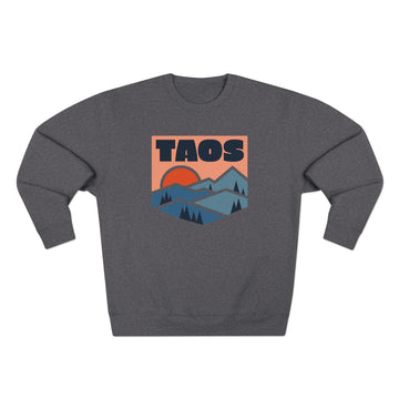 Premium Taos, New Mexico Mountain Graphic Sweatshirt - 0