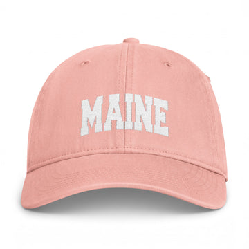 Buy peachy Maine Washed Baseball Cap - Vintage Coastal Comfort Colors