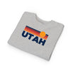Utah Toddler Sweatshirt - Retro Sun Utah Toddler Crewneck Sweatshirt