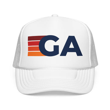 Buy white Georgia Trucker Hat - GA retro cap