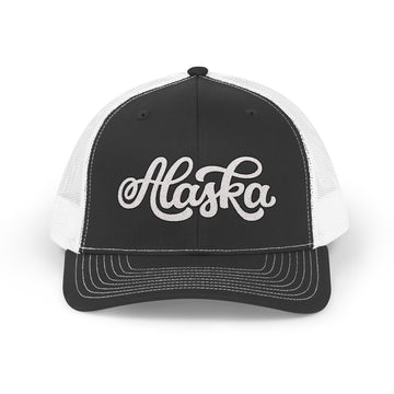 Alaska Snapback Trucker Cap - Embroidered Alaska Hat - 0