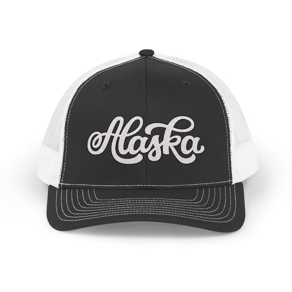 Alaska Snapback Trucker Cap - Embroidered Alaska Hat