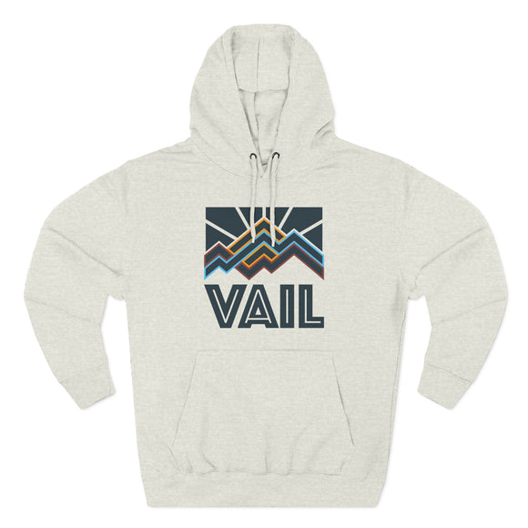 Vail, Colorado Hoodie - Retro Mountain Unisex Sweatshirt