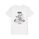 Vail, Colorado Yeti Snowboard Youth Tee - Kids Skiing Shirt-2