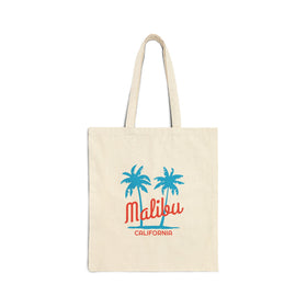 Malibu, California, Cotton Canvas Malibu Tote Bag
