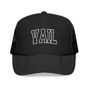 Kids Vail, Colorado Trucker Hat Vintage College Foam Mesh