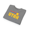 Utah Toddler Sweatshirt - Retro Sun Utah Toddler Crewneck Sweatshirt