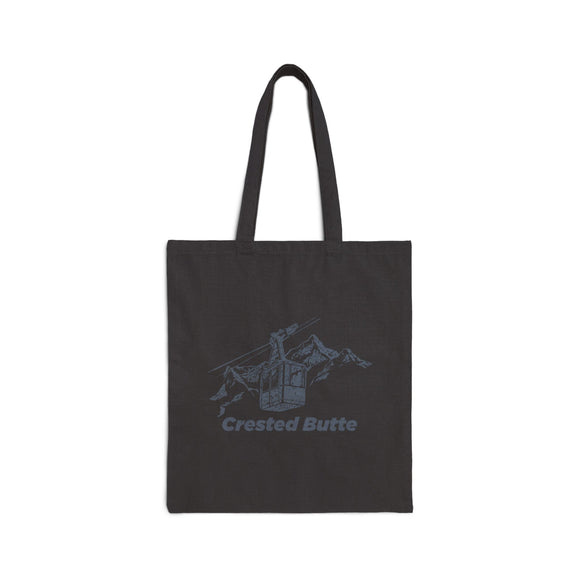 Crested Butte, Colorado Cotton Canvas Tote Bag - 15" x 16"