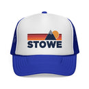 Stowe, Vermont Retro Mountains Trucker Hat - Vintage Style Stowe Cap-3