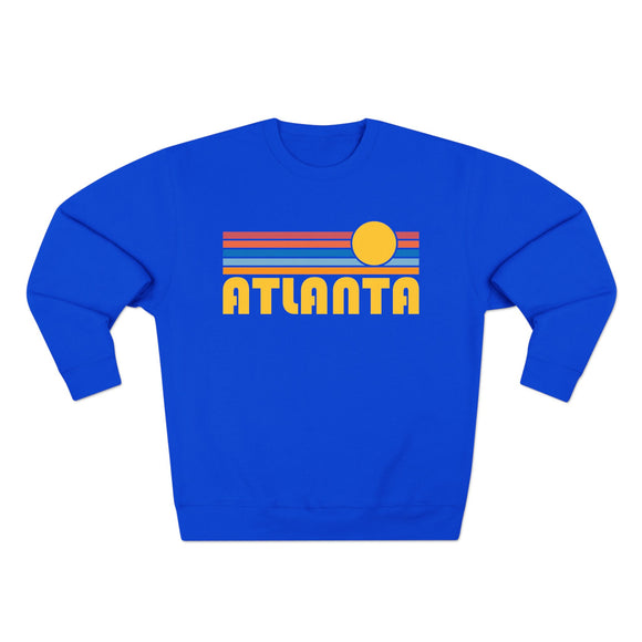 Premium Atlanta, Georgia Retro Sun Graphic Sweatshirt