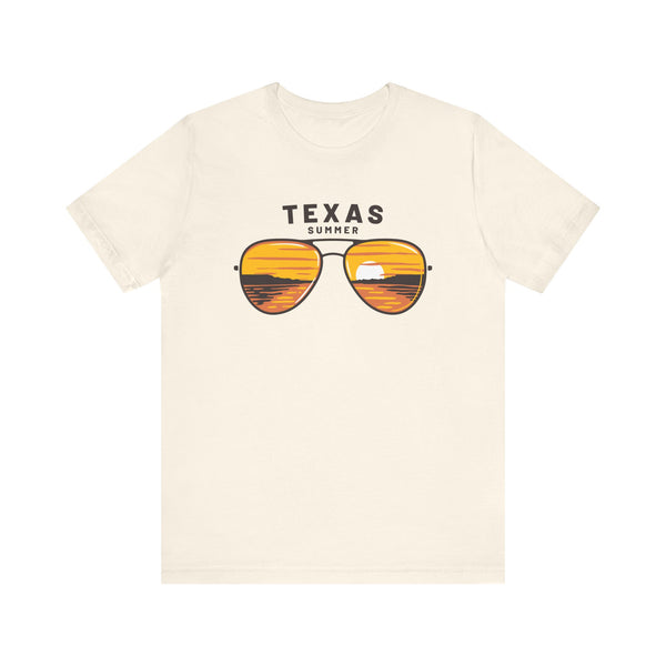 Texas T Shirt - Sunglasses Lake Graphic Texas Tee
