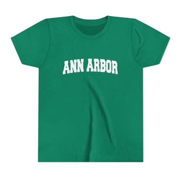 Ann Arbor, Michigan Youth Graphic Tee - Kids Ann Arbor T Shirt - 0